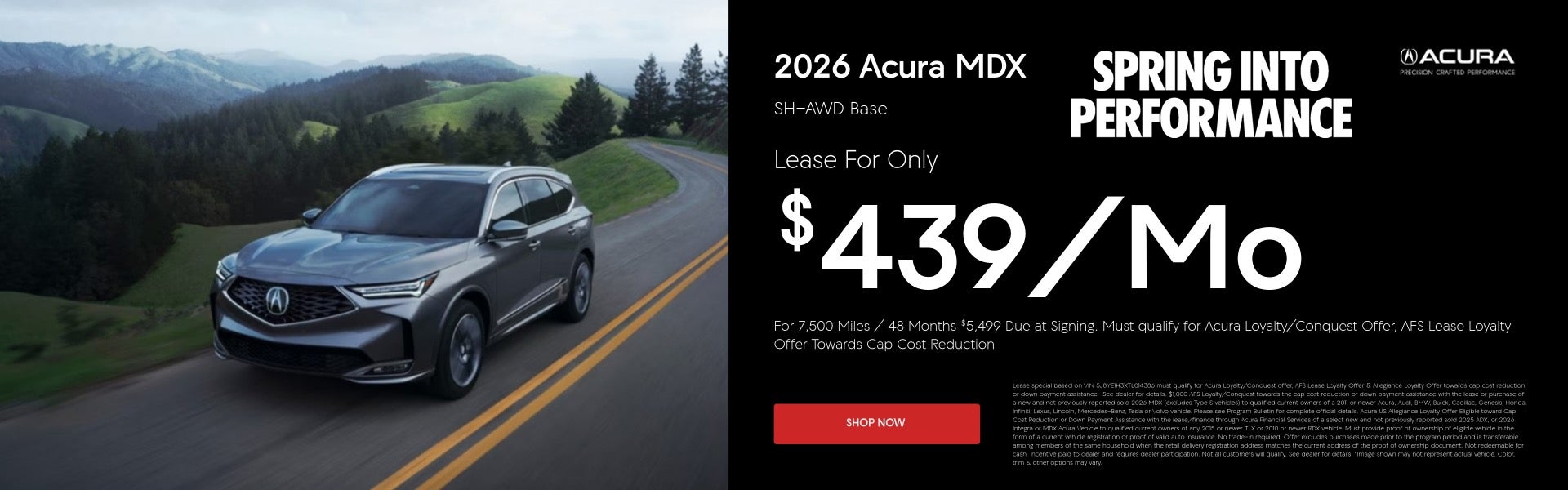 2026 MDX Lease Offer
