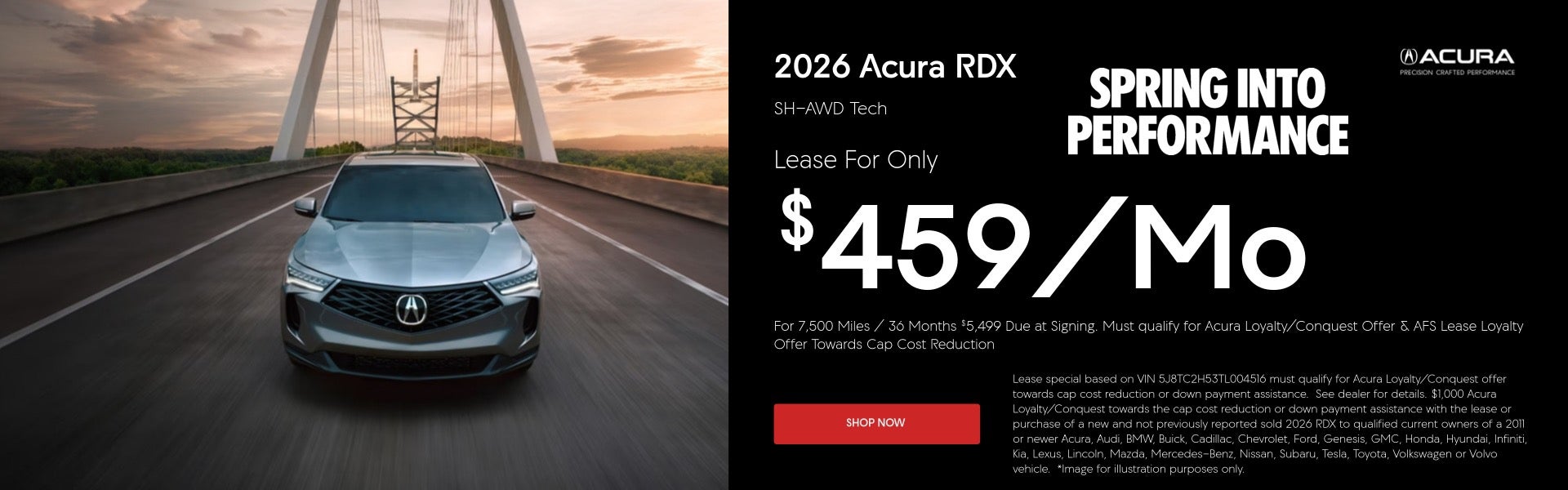 2026 RDX Lease Offer