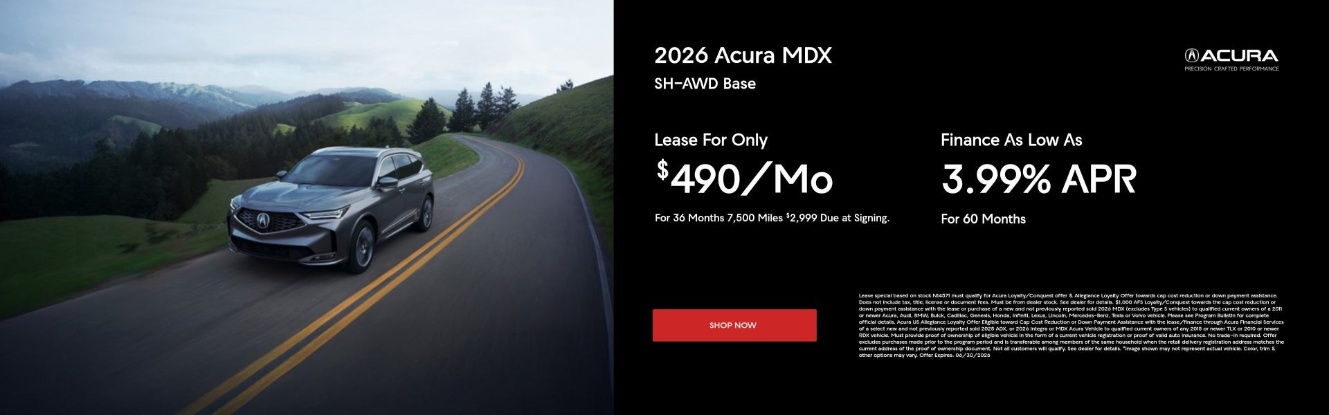 2026 Acura MDX Specials