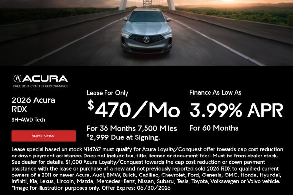 2026 Acura RDX Specials