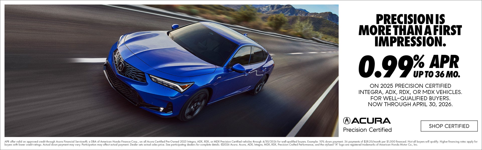 Precision Certified APR Offer