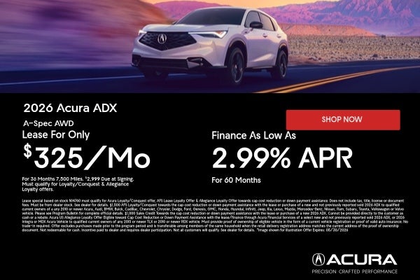 2026 Acura ADX Special Offers