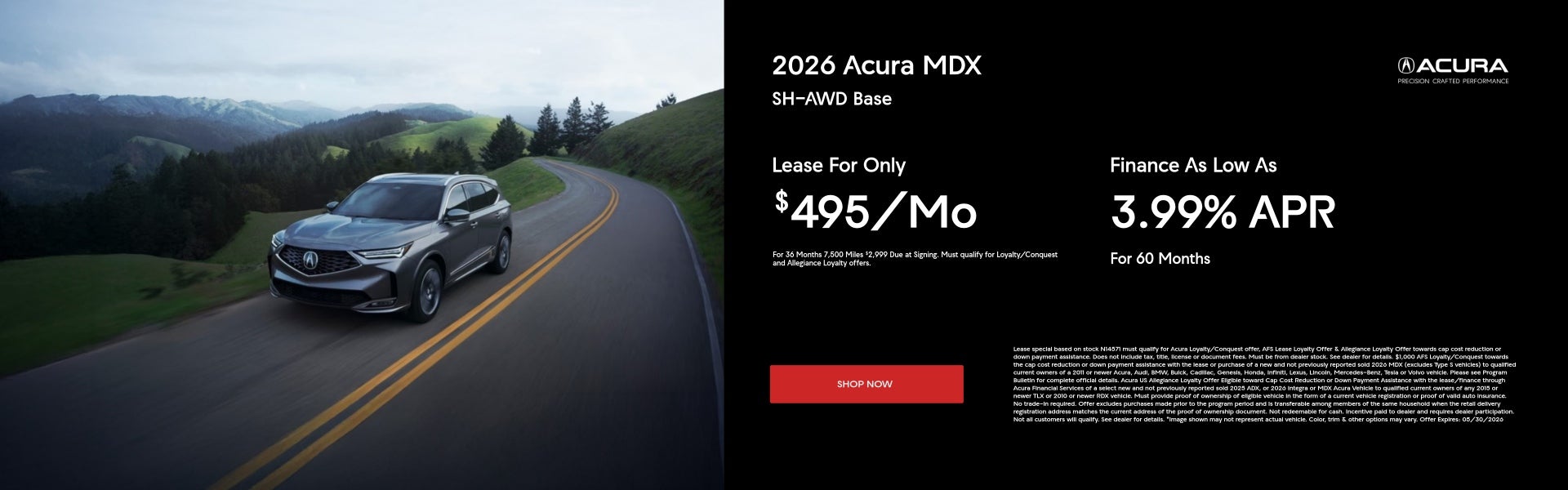 2026 Acura MDX Special Offers