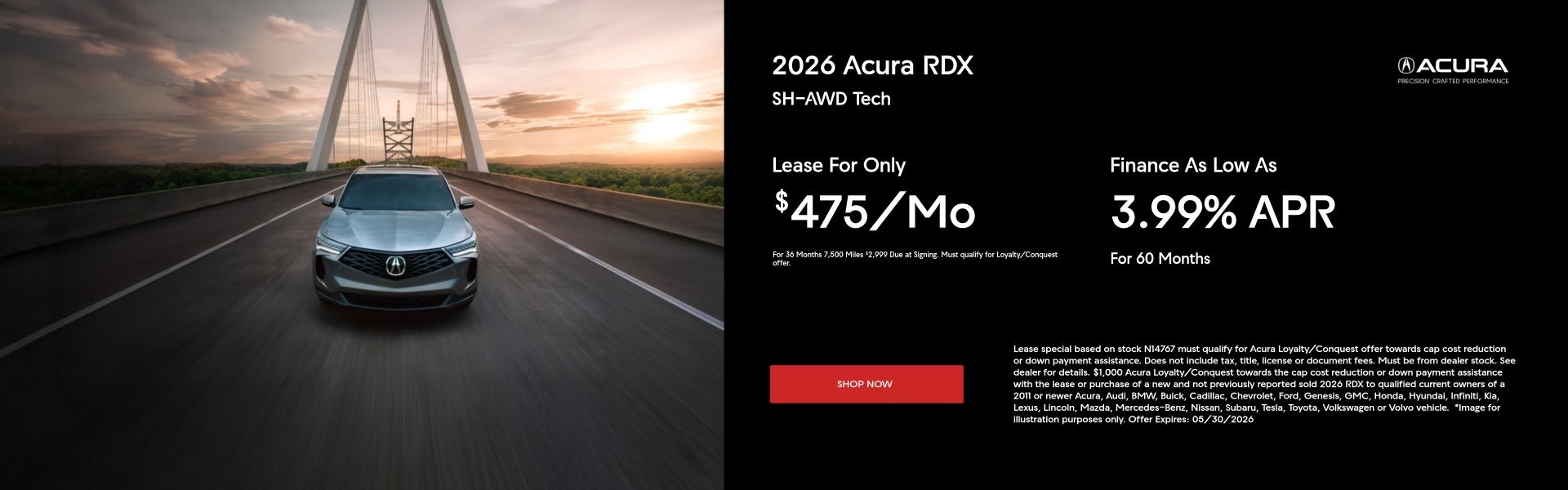 2026 Acura RDX Special Offers
