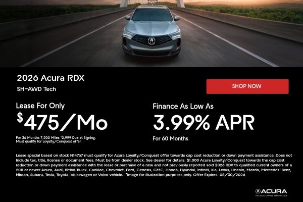 2026 Acura RDX Special Offers